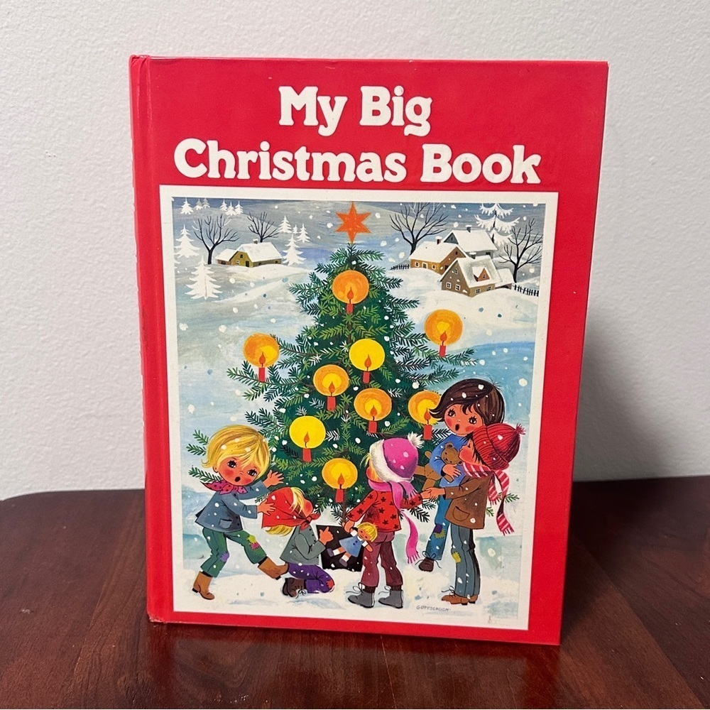Vintage 60s My Big Christmas Book Hardcover Hayden McAllister Printed in Hungary